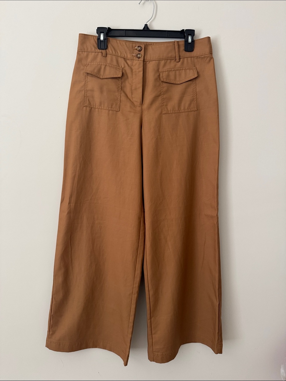 LOFT Wide Leg Pants in Camel Brown